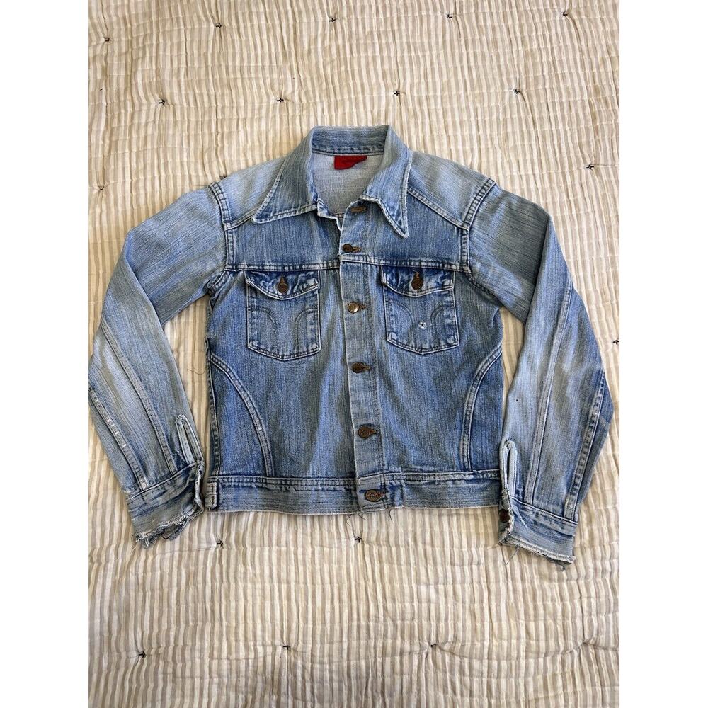 Vintage Denim Jacket 70s/80s Dickies Trucker Jean Jacket Rare Type II
